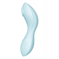Вакуумний смарт-стимулятор із вібрацією Satisfyer Curvy Trinity 5 (Blue), керування зі смартфона