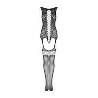 Бодістокінг Obsessive Bodystocking F236 S/Ml/L, глибоке декольте, імітація шнурівки — Переглянути зображення 5