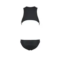 Чоловіче шкіряне боді Passion 056 ADAM XXL/XXXL Black, заклепки — Переглянути зображення 10