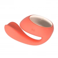 Смарт-вібратор LELO Ida Wave Coral Red, вагінально-кліторальний, технологія WaveMotion, 2 мотори — Переглянути зображення 1
