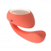 Смарт-вібратор LELO Ida Wave Coral Red, вагінально-кліторальний, технологія WaveMotion, 2 мотори — Переглянути зображення 4