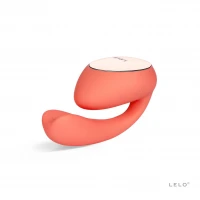 Смарт-вібратор LELO Ida Wave Coral Red, вагінально-кліторальний, технологія WaveMotion, 2 мотори — Переглянути зображення 2