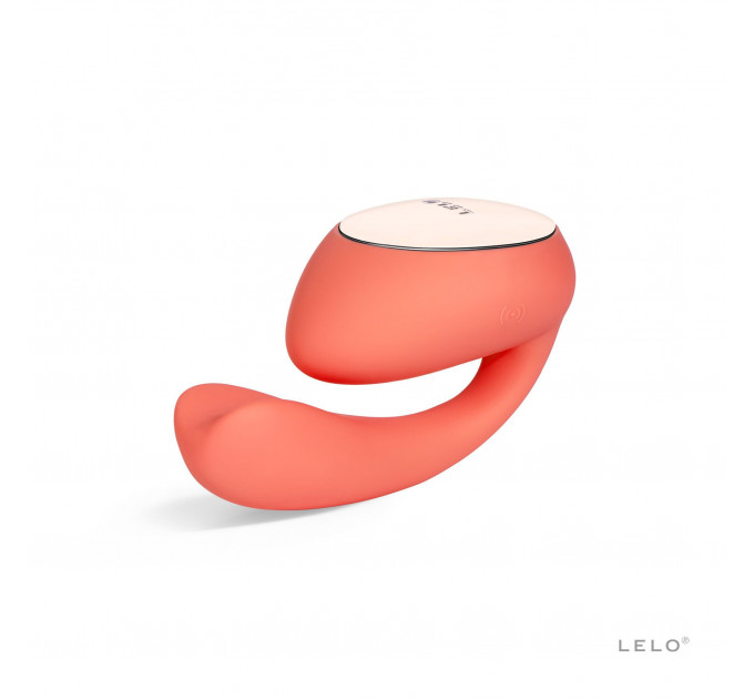 Смарт-вібратор LELO Ida Wave Coral Red, вагінально-кліторальний, технологія WaveMotion, 2 мотори