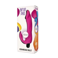 Вибратор вагинально-клиторальный Alive Bifun Pro, Pink, перезаряжаемый — Просмотреть изображение 3
