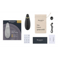 Вакуумний кліторальний стимулятор Womanizer Premium 2 - Black, функції Autopilot та Smart Silence Вакуумний кліторальний стимулятор Womanizer Premium 2 - Black, функції Autopilot та Smart Silence