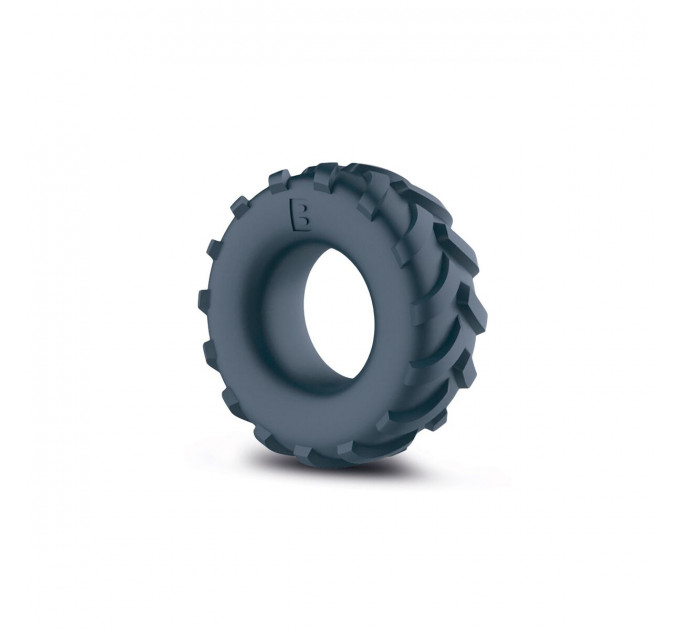 Ерекційне кільце-шина Boners Tire Cock Ring – Grey, внутрішній діаметр 2,5 см