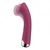 Вібратор з ротацією Satisfyer Spinning G-Spot 1 Red, плоский майданчик для стимуляції точки G — Переглянути зображення 2