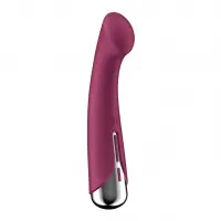 Вібратор з ротацією Satisfyer Spinning G-Spot 1 Red, плоский майданчик для стимуляції точки G — Переглянути зображення 8