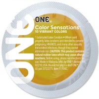 Презерватив ONE Color Sensations ONE will get you there, 1 шт, жовтий, гладенький, зі змазкою — Переглянути зображення 2