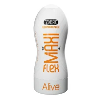 Мастурбатор Alive Maxi Flex L Generic, реалістичний вхід, рельєфний канал — Переглянути зображення 1