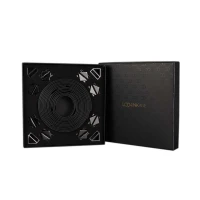 Набір для бондажу LOCKINK 8-Bondage-Straps Restraint Set, чорний 8 ременів з натуральної шкіри — Переглянути зображення 6