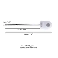 Уретральний зонд LOCKINK SEVANDA Vibrating &amp; E-stim Metal Urethral Sounding - White — Переглянути зображення 10