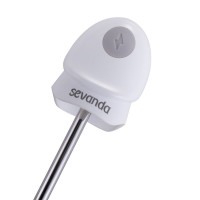 Уретральний зонд LOCKINK SEVANDA Vibrating &amp; E-stim Metal Urethral Sounding - White — Переглянути зображення 7