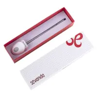 Уретральний зонд LOCKINK SEVANDA Vibrating &amp; E-stim Metal Urethral Sounding - White — Переглянути зображення 9