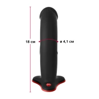Фалоімітатор Fun Factory THE BOSS STUB, чорний, реалістична текстура, довжина 17,9 см, діаметр 4,1см — Переглянути зображення 2