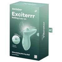 Вібратор для клітора з перлинною стимуляцією Satisfyer Exciterrr Mint, 2 незалежні мотори — Переглянути зображення 6