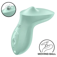 Вібратор для клітора з перлинною стимуляцією Satisfyer Exciterrr Mint, 2 незалежні мотори — Переглянути зображення 1
