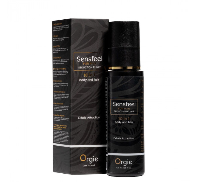 Лосьйон з феромонами для тіла та волосся Orgie – Sensfeel Seduction Elixir 10 in 1 for Man (100 мл)