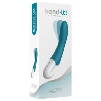 Вібратор точки G Liebe Bend It Rechargeable Ocean Blue, 10 режимів, дуже потужний, гнучкий стовбур — Переглянути зображення 5