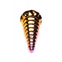 Фентезійний скляний фалоімітатор Creature Cocks Twilight Rainbow Glass Dildo, 16 см — Просмотреть изображение 3