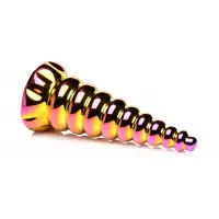 Фентезійний скляний фалоімітатор Creature Cocks Twilight Rainbow Glass Dildo, 16 см — Просмотреть изображение 2