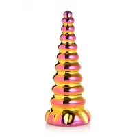 Фентезійний скляний фалоімітатор Creature Cocks Twilight Rainbow Glass Dildo, 16 см — Просмотреть изображение 1