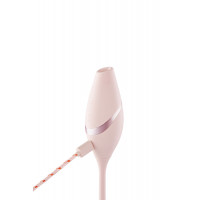 Пульсатор с вакуумным стимулятором KISSTOY Cathy III Pink, 5 режимов вакуума, 10 режимов пульсации