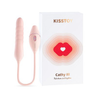 Пульсатор с вакуумным стимулятором KISSTOY Cathy III Pink, 5 режимов вакуума, 10 режимов пульсации