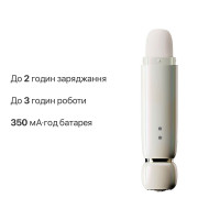 Вакуумный клиторальный стимулятор Zalo Lia Floral White, 3 насадки, 3 режима, разная интенсивность — Просмотреть изображение 8