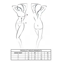 Боді Passion SENSIE BODY navy blue S — Просмотреть изображение 8