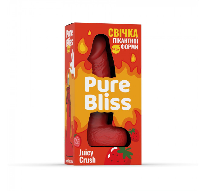 Ароматна свічка пікантної форми Pure Bliss Red Juicy Crush (Ягідний вибух) 15 см