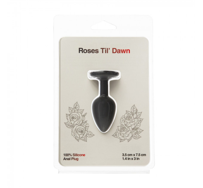 Анальна пробка BMS Roses Til’ Dawn Silicone Anal Plug Small