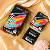 Презервативи Holographic Recare Fruit Flavour Condoms 12 шт, аромати: м'ята, банан, полуниця