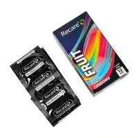 Презервативи Holographic Recare Fruit Flavour Condoms 12 шт, аромати: м'ята, банан, полуниця — Просмотреть изображение 2