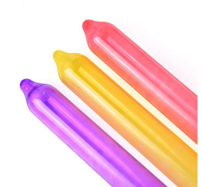 Презервативи Holographic Recare Fruit Flavour Condoms 12 шт, аромати: м'ята, банан, полуниця