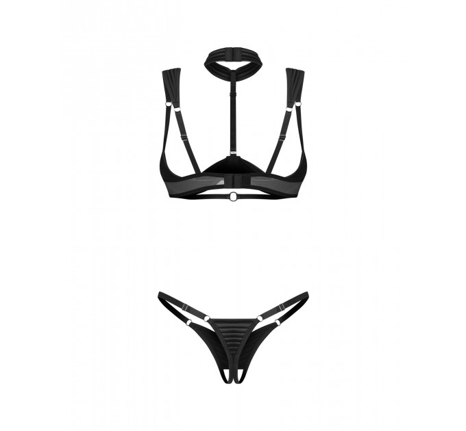 Комплект Obsessive Roccele 2-pcs crotchless set S/M