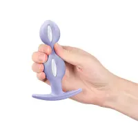 Анальні кульки Fun Factory B BALLS DUO Purple, ефект вібрації, діаметр 3,2 та 3,6 см — Просмотреть изображение 2