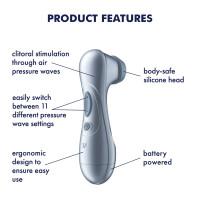 Вакуумный клиторальный стимулятор Satisfyer Pro 2 Generation 2 Battery Series Light Blue — Просмотреть изображение 5