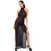 Сукня Noir Handmade F372 Onyx Twin-slit Long dress M — Просмотреть изображение 1