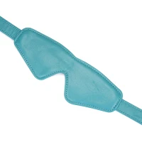 Маска на очі  Liebe Seele Blue Lamb Leather Blindfold with Velvet Lining — Переглянути зображення 2