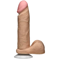Фалоімітатор Doc Johnson The Realistic Cock 8 inch White - ULTRASKYN, Vack-U-Lock (м'яте паковання!!!) — Переглянути зображення 1