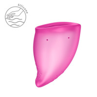 Менструальна чаша Fun Factory FUN CUP SIZE A Magenta (м'яте паковання!!!) — Переглянути зображення 4