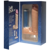 Фалоімітатор Doc Johnson The Realistic Cock 8 inch White - ULTRASKYN, Vack-U-Lock (м'яте паковання!!!) — Переглянути зображення 6