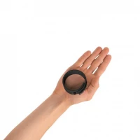 Регульоване ерекційне кільце на кнопках Love To Love HERO RING - BLACK ONYX — Переглянути зображення 3