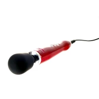 Вібромасажер DOXY Die Cast Red, дуже потужний, живлення 220В, металевий корпус — Переглянути зображення 2