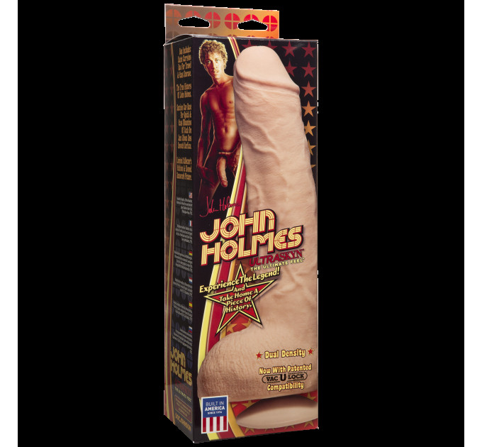 Фаллоимитатор Doc Johnson John Holmes ULTRASKYN, диаметр 6см, Vack-U-Lock