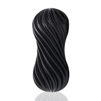 Мастурбатор Tenga Flex Rocky Black зі змінною інтенсивністю, можна скручувати — Переглянути зображення 1