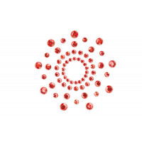 Пестіс з кристалів Bijoux Indiscrets - Mimi Red, прикраса на груди