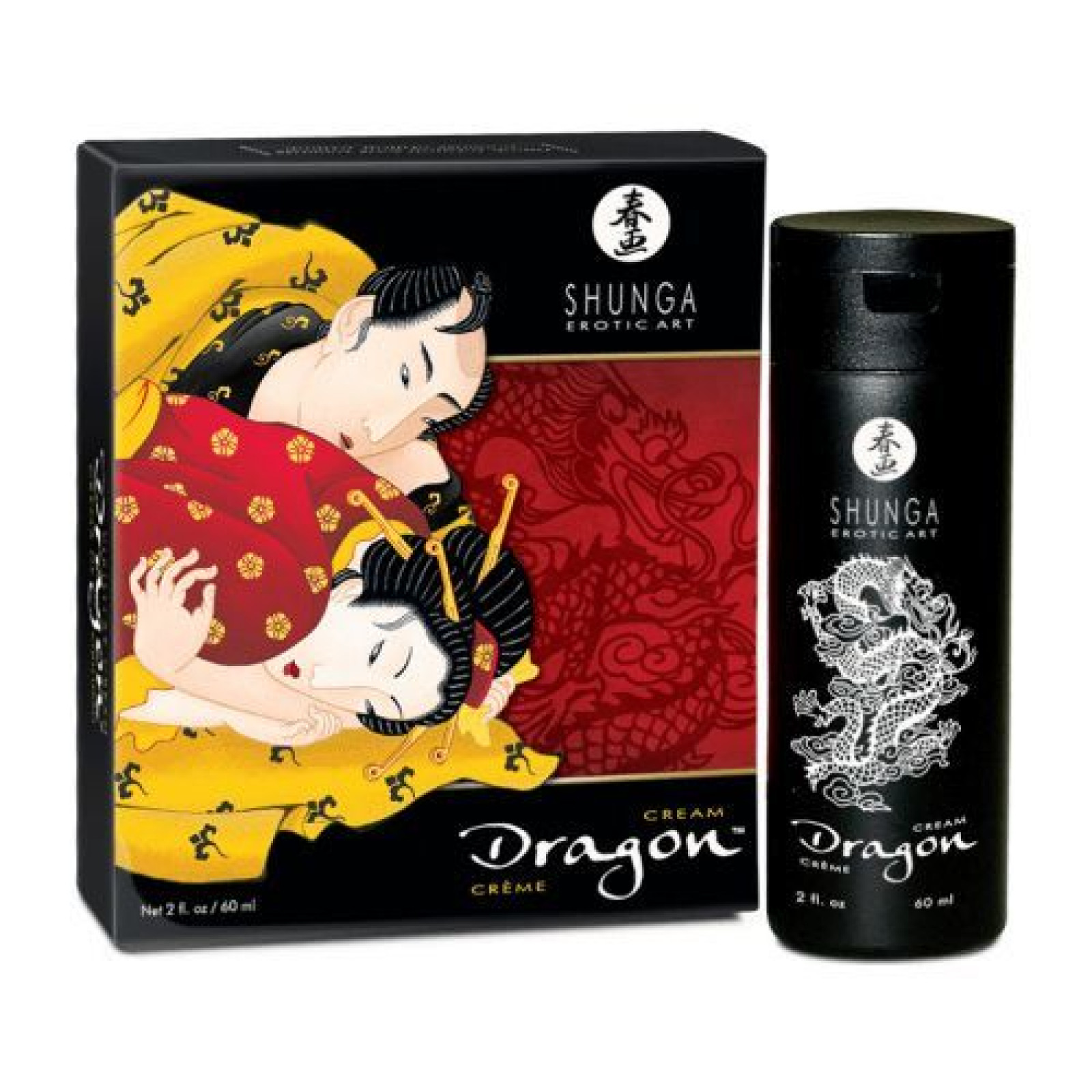 Стимулирующий крем для пар Shunga Dragon Cream (60 мл), эффект тепло-холод и покалывание