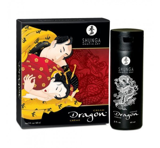 Стимулювальний крем для пар Shunga Dragon Cream (60 мл), ефект тепло-холод та поколювання